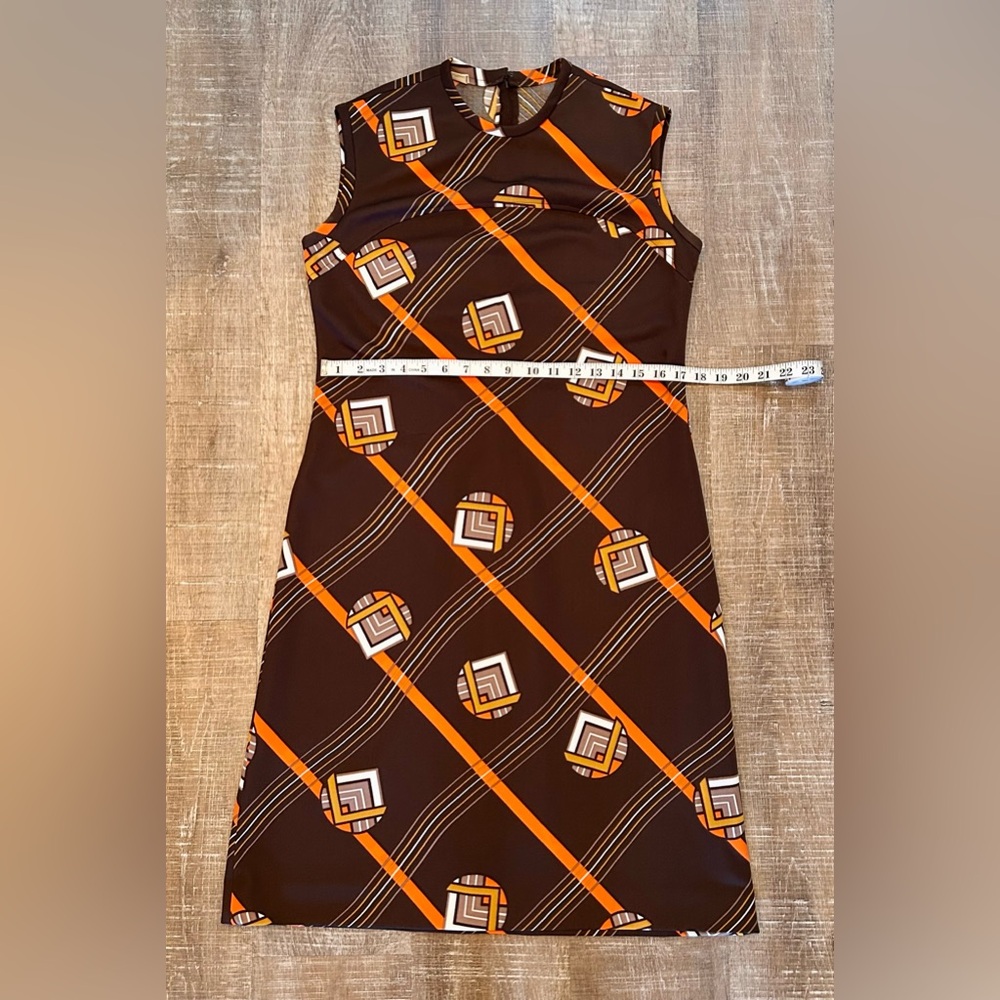 Vintage 70’s Polyester Mod Dress. Women’s Medium. Excellent condition! - Picture 3 of 7